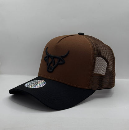 Gorra Trucker AMBULA - Edición "EL TORO" (Marrón & Negro)