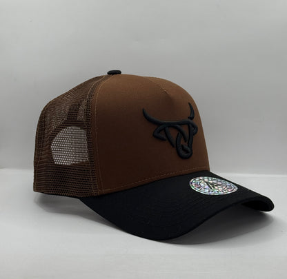 Gorra Trucker AMBULA - Edición "EL TORO" (Marrón & Negro)