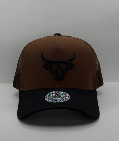 Gorra Trucker AMBULA - Edición "EL TORO" (Marrón & Negro)