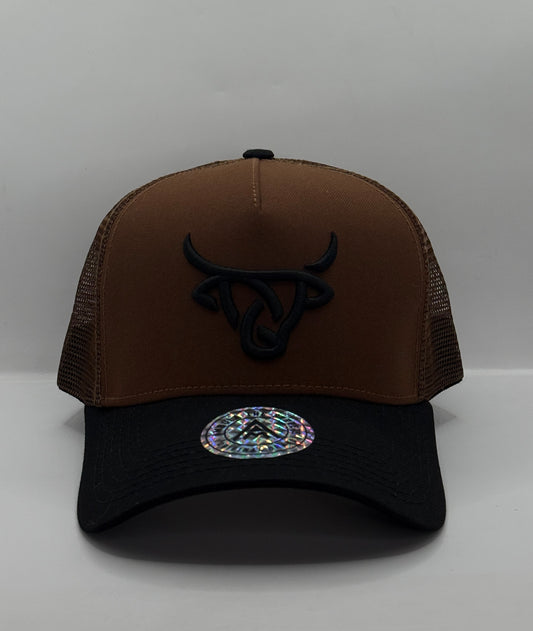Gorra Trucker AMBULA - Edición "EL TORO" (Marrón & Negro)