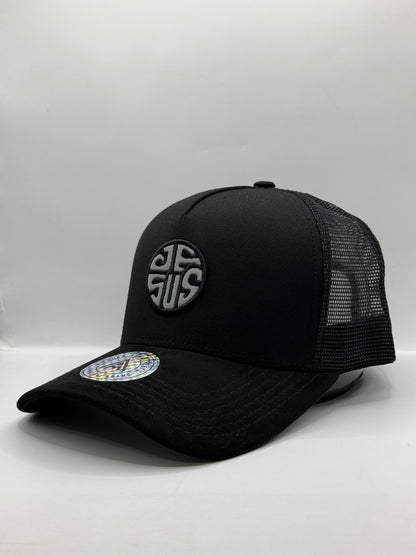 Gorra / Jockey AMBULA - Edición "JESUS Monocromo"" (Negro Letra Gris)