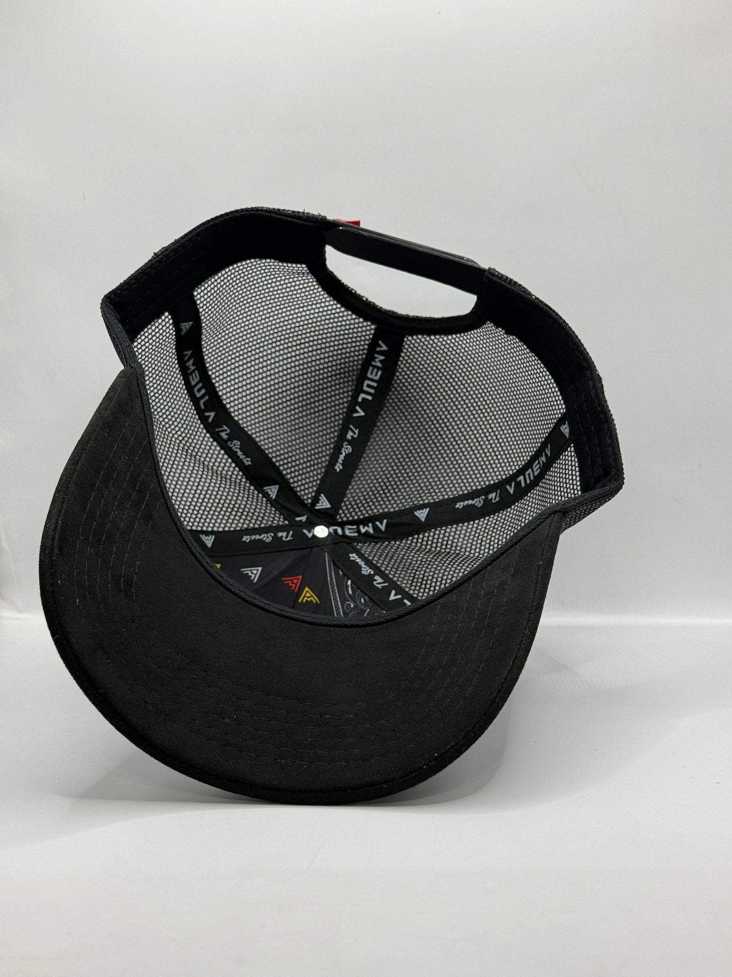 Gorra / Jockey AMBULA - Edición "JESUS Monocromo"" (Negro Letra Gris)
