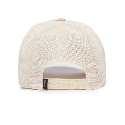 Gorra Trucker Goorin Bros. - Edición "STORM SKULL" (Desert Storm & Cream)