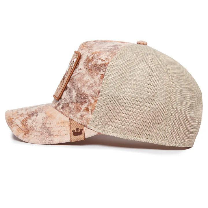 Gorra Trucker Goorin Bros. - Edición "STORM STALLION" (Beige & Desert Storm)
