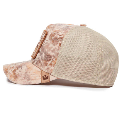 Gorra Trucker Goorin Bros. - Edición "STORM STALLION" (Beige & Desert Storm)