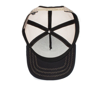 Gorra Trucker Goorin Bros. - Edición "THE COCK" (Black & Beige)