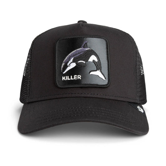 Gorra Trucker Goorin Bros. - Edición "THE KILLER WHALE" (All Black)