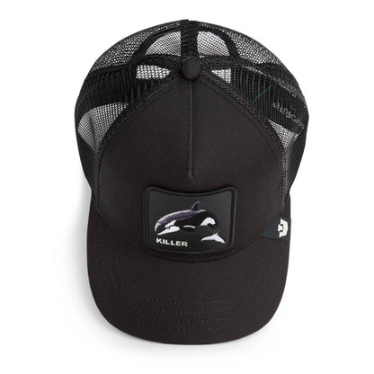 Gorra Trucker Goorin Bros. - Edición "THE KILLER WHALE" (All Black)