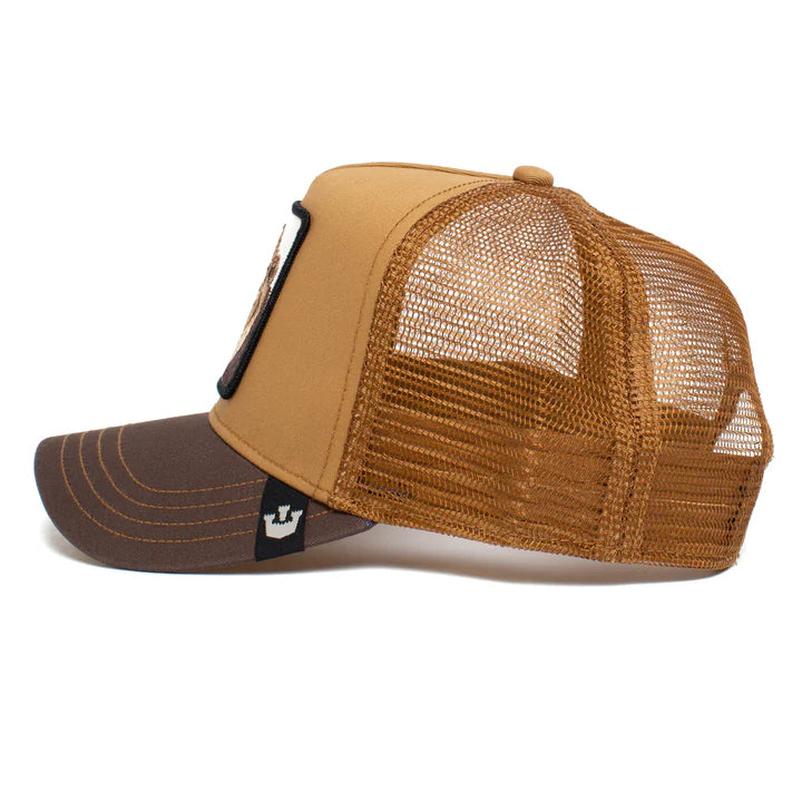 Gorra Trucker Goorin Bros. - Edición "THE KING LION" (Ocre & Brown)