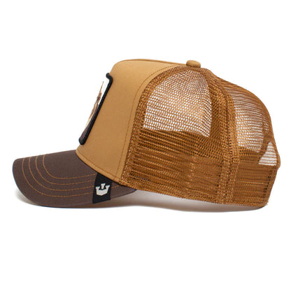 Gorra Trucker Goorin Bros. - Edición "THE KING LION" (Ocre & Brown)