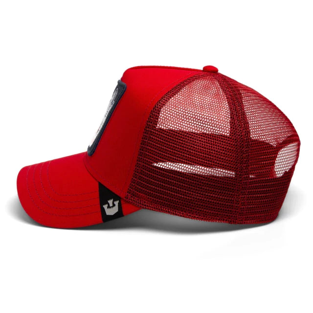 Gorra Trucker Goorin Bros. - Edición "THE RAGE SHARK" (Red & Red)