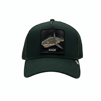 Gorra Trucker Caplabs - Edición Especial "THE RAGE SHARK GREEN"