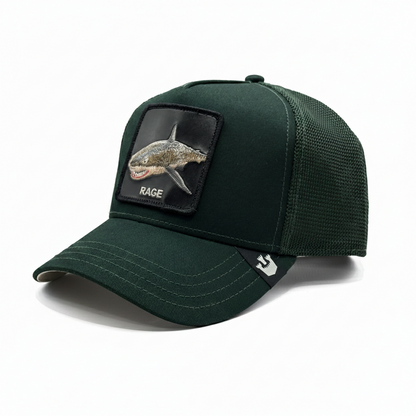 Gorra Trucker Caplabs - Edición Especial "THE RAGE SHARK GREEN"