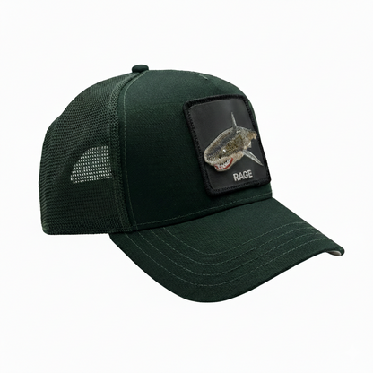 Gorra Trucker Caplabs - Edición Especial "THE RAGE SHARK GREEN"