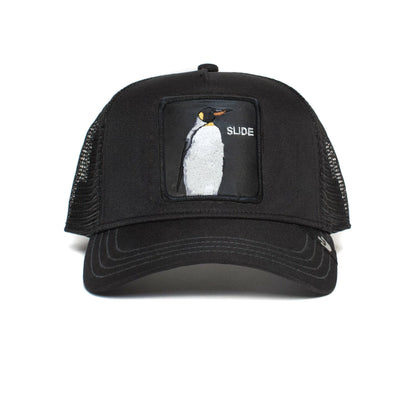 Gorra Trucker Goorin Bros. - Edición "THE SLIDE PENGUIN" (All Black)