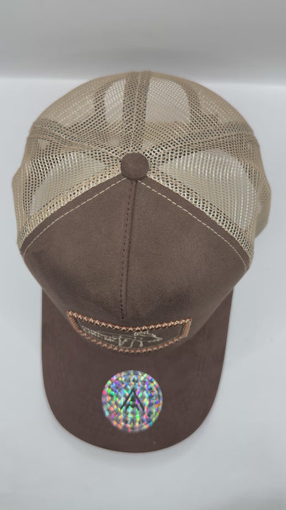 Gorra / Jockey AMBULA - Edición "COWBOY LIKE ME" (Gamuza Marrón y Beige)