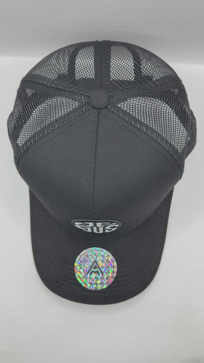 Gorra / Jockey AMBULA - Edición "JESUS Monocromo"" (Negro Letra Gris)