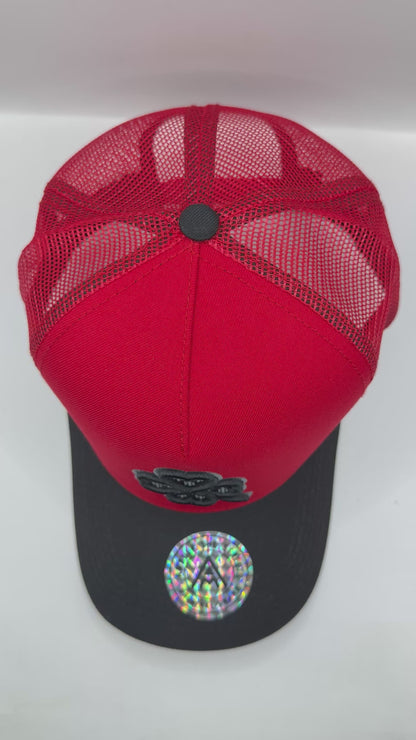 Gorra / Jockey AMBULA - Edición "CLOVER MONEY" (Rojo & Negro)